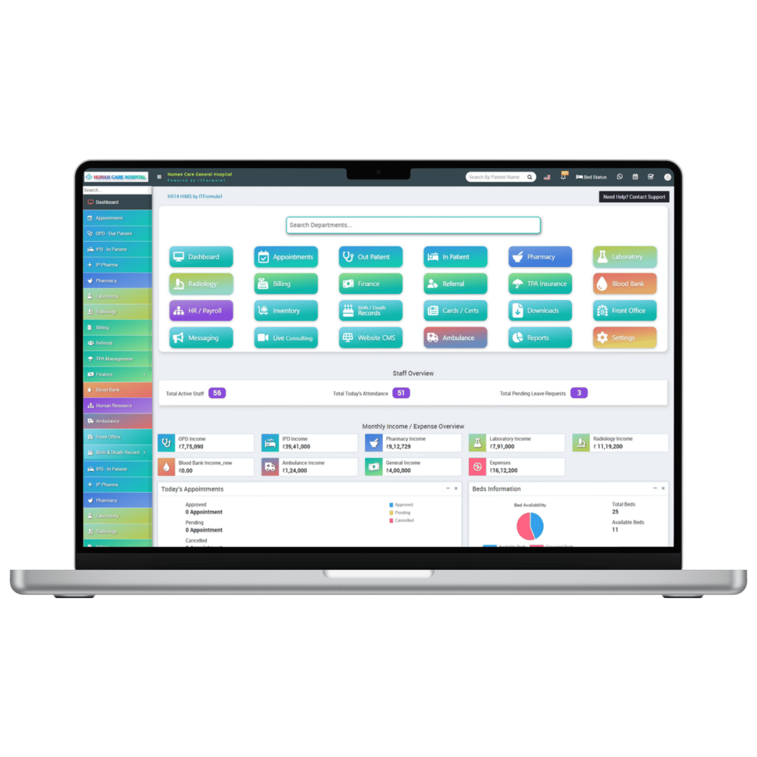 HIMS Application Screenshot